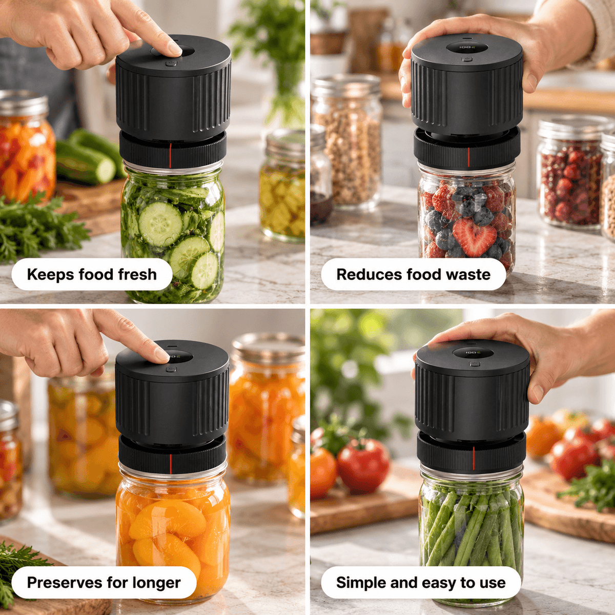 Mason Jar Vacuum Sealer