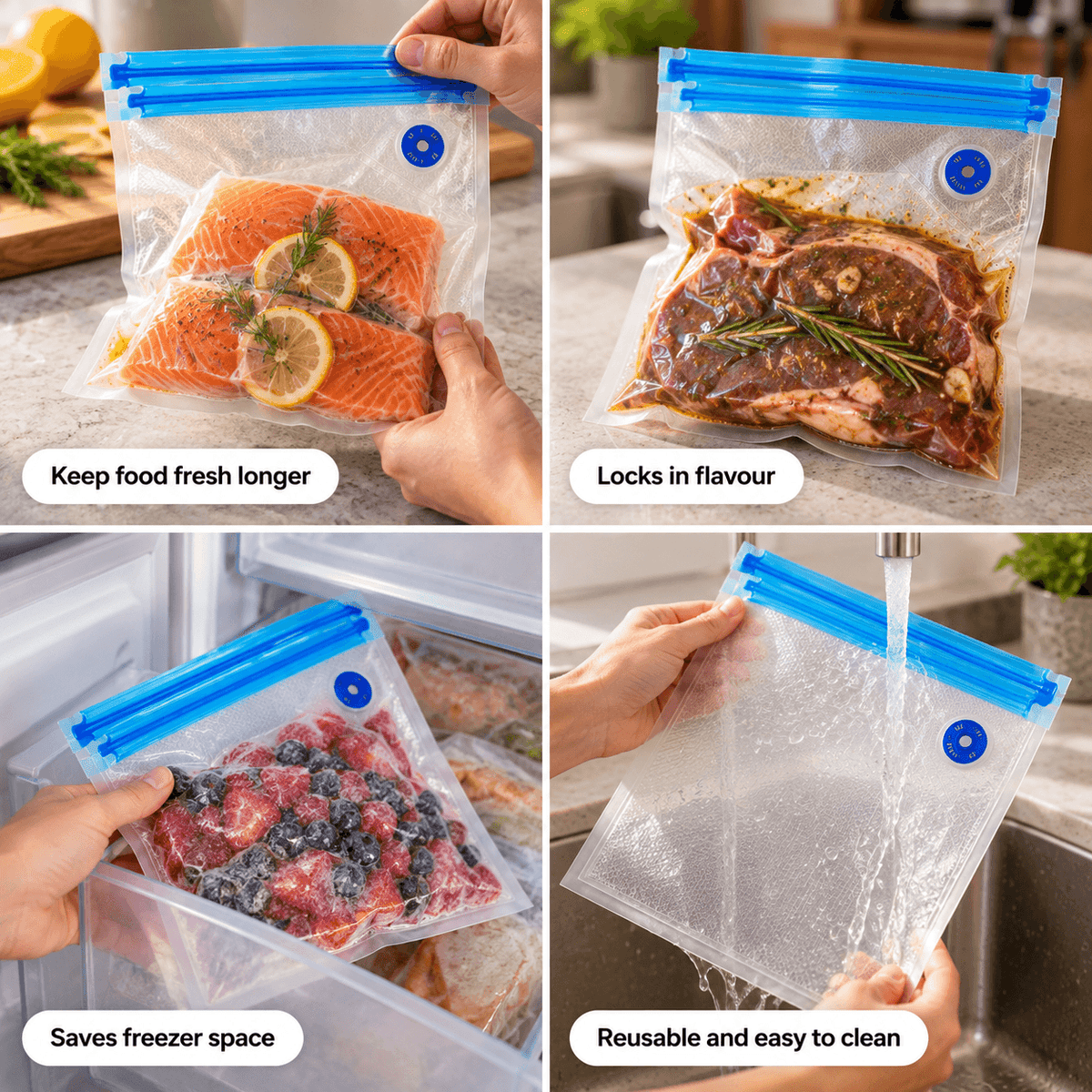 Reusable Vacuum Sealer Bags